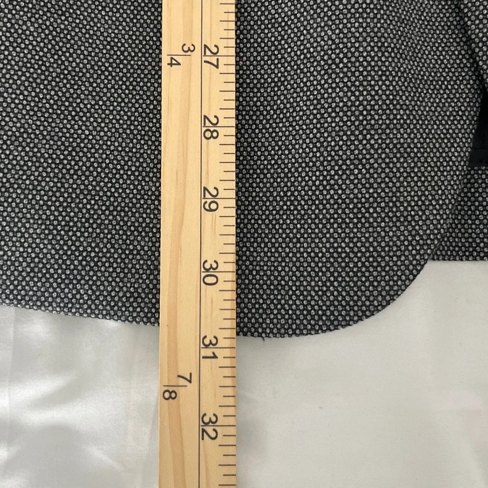 Nautica Mens Preppy Blazer 42L Gray Black Micro Pattern Sport Coat‎ Map Lining